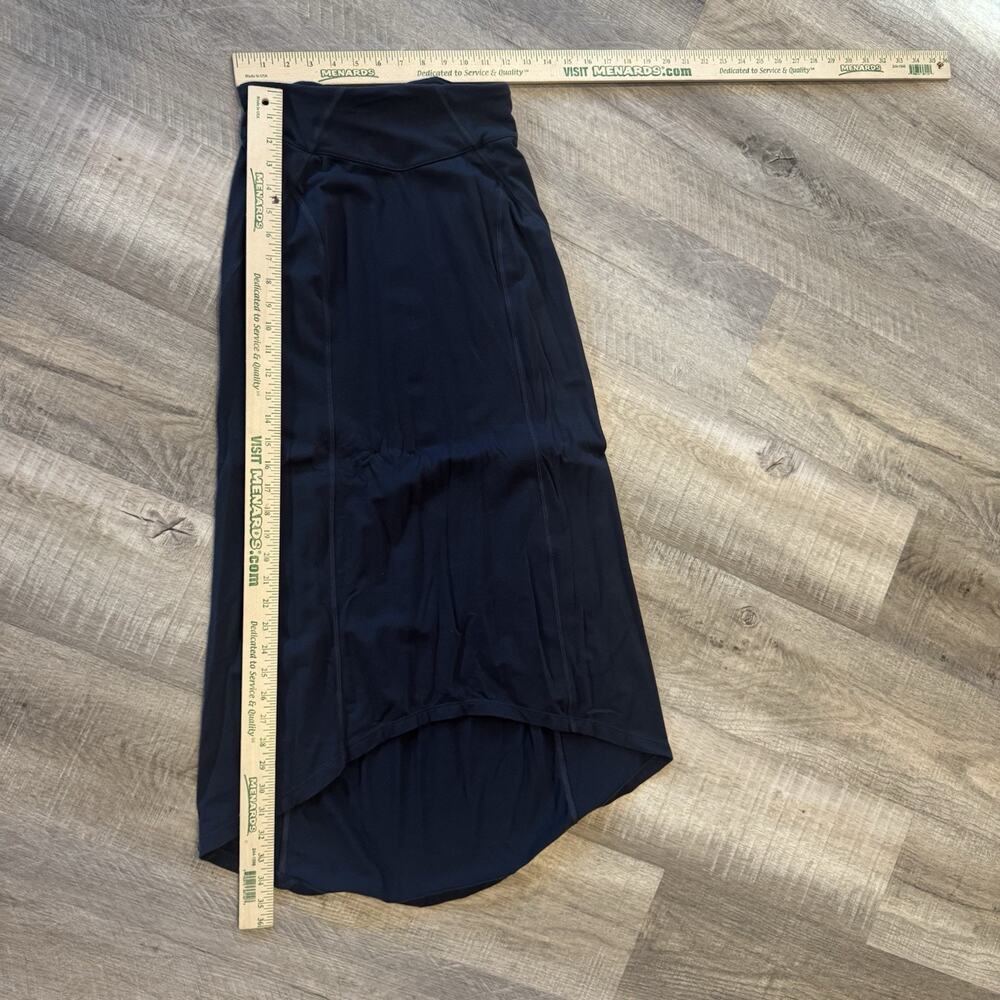 Athleta High-Low Hem Skirt Blue Size XXS Active Travel Lightweight Performance - Picture 3 of 6